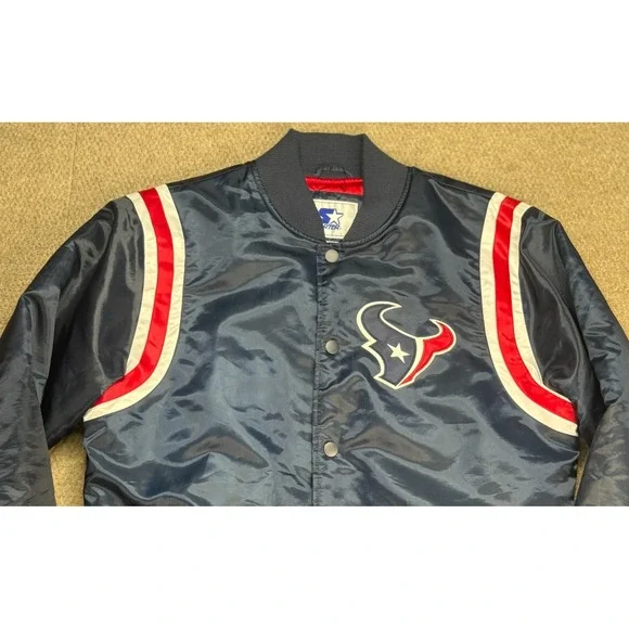 Starter G-III NFL Houston Texans Satin Bomber Jacket‎ Size Large - Picture 4 of 11